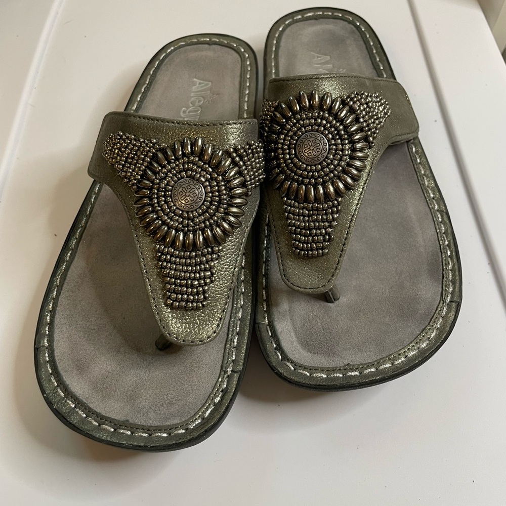 Alegria Vanessa in pewter, size 37 (7-7.5)